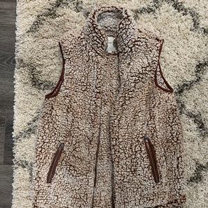 Small Brown Sherpa vest